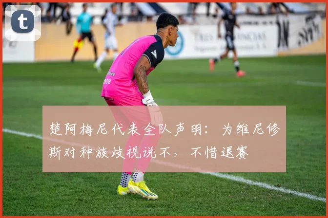 楚阿梅尼代表全队声明：为维尼修斯对种族歧视说不，不惜退赛